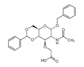 Benzyl2-acetamido-4,6-O-benzylidene-3-O-(carboxymethyl)-2-deoxy-a-D-glucopyranoside 14595-22-3