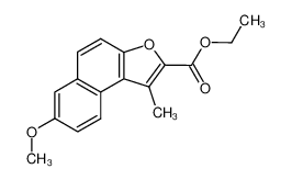 345928-43-0 spectrum, carbethoxy-2 methoxy-7 methyl-1 naphto[2,1-b]furanne