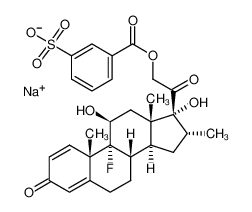 3936-02-5 structure, C29H32FNaO9S