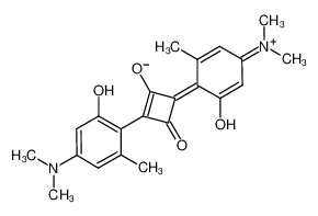 (4E)-2-[4-(二甲基氨基)-2-羟基-6-甲基苯基]-4-[4-(二甲基亚氨基)-2-羟基-6-甲基-2,5-环己二烯-1-亚基]-3-氧代-1-环丁烯-1-醇