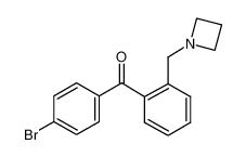 [2-(azetidin-1-ylmethyl)phenyl]-(4-bromophenyl)methanone 898754-71-7