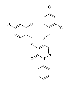 4,5-bis[(2,4-dichlorophenyl)methylsulfanyl]-2-phenylpyridazin-3-one 5589-93-5