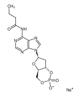 108347-96-2 structure, C14H17N5NaO6P