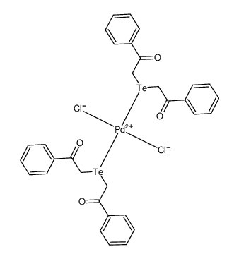 847506-77-8 structure, C32H30Cl2O4PdTe2