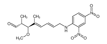 74189-90-5 spectrum, (2R,3S,4E,6E)-8-[(2,4-dinitrophenyl)amino]-3-methoxy-2,4-dimethyl-4,6-octadienal