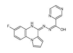 吡嗪羧酸 2-(7-氟吡咯并[1,2-a]喹喔啉-4-基)酰肼