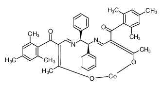 (1S,2S)-N,N'-Bis[3-oxo-2-(2,4,6-trimethylbenzoyl)butylidene]-1,2-diphenylethylenediaminato Cobalt(II) 171200-71-8