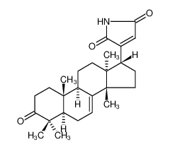 Laxiracemosin H; 3-[(5alpha,13alpha,14beta,17alpha)-4,4,14-三甲基-3-氧代雄甾-7-烯-17-基]-1H-吡咯-2,5-二酮