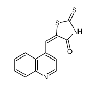 7467-45-0 (5E)-5-(quinolin-4-ylmethylidene)-2-sulfanylidene-1,3-thiazolidin-4-one