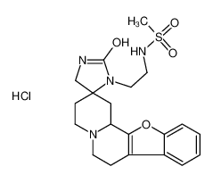 N-[2-[(2R,12bS)-2'-oxospiro[1,3,4,6,7,12b-hexahydro-[1]benzofuro[2,3-a]quinolizine-2,5'-imidazolidine]-1'-yl]ethyl]methanesulfonamide,hydrochloride