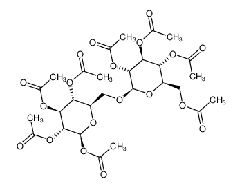 [(2R,3R,4S,5R,6R)-3,4,5-triacetyloxy-6-[[(2R,3R,4S,5R)-3,4,5,6-tetraacetyloxyoxan-2-yl]methoxy]oxan-2-yl]methyl acetate 4613-78-9