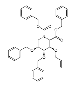 372494-18-3 spectrum, benzyl 3-O-allyl-N-benzyloxycarbonyl-4,5-di-O-benzyl-2,6-dideoxy-2,6-imino-L-gulonate