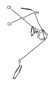 129521-06-8 structure, C29H31Cl2PPdS2