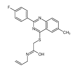 606131-55-9 structure, C20H18FN3OS