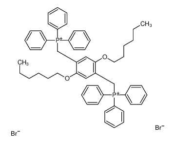 [2,5-dihexoxy-4-(triphenylphosphaniumylmethyl)phenyl]methyl-triphenylphosphanium,dibromide 165377-28-6