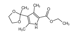 90433-75-3 3,5-Dimethyl-4-(2-methyl-[1,3]dioxolan-2-yl)-1H-pyrrole-2-carboxylic acid ethyl ester