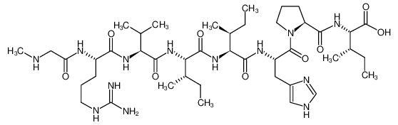 185461-45-4 structure, C43H75N13O9