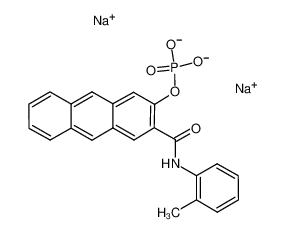 3-[(2-甲基苯基)氨基甲酰]-2-蒽基二氢磷酸酯-钠(1:1)