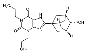 8-((2R,3as,5S,6as,7r)-7-hydroxyhexahydro-2,5-methanopentalen-3a(1H)-yl)-1,3-dipropyl-3,7-dihydro-1H-purine-2,6-dione