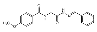 N-(2-(2-benzylidenehydrazinyl)-2-oxoethyl)-4-methoxybenzamide