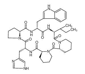 127819-96-9 structure, C40H53N9O6