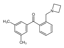 [2-(azetidin-1-ylmethyl)phenyl]-(3,5-dimethylphenyl)methanone 898754-95-5