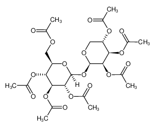 1046391-64-3 2,3,4-tri-O-acetyl-β-L-lyxopyranosyl 2,3,4,6-tetra-O-acetyl-β-D-glucopyranoside