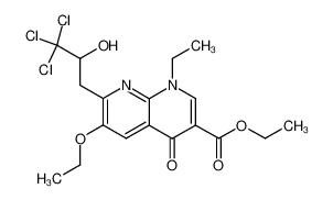 77016-52-5 spectrum, ethyl 6-ethoxy-1-ethyl-7-(2-hydroxy-3,3,3-trichloropropyl)-4-oxo-1,4-dihydro-1,8-naphthyridine-3-carboxylate