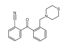 2-[2-(thiomorpholin-4-ylmethyl)benzoyl]benzonitrile 898781-54-9