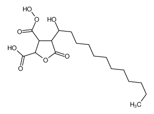 3-carbonoperoxoyl-4-(1-hydroxydodecyl)-5-oxooxolane-2-carboxylic acid 136266-36-9