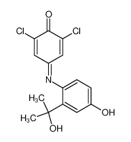 137041-53-3 spectrum, 2,6-dichloro-4-((4-hydroxy-2-(2-hydroxypropan-2-yl)phenyl)imino)cyclohexa-2,5-dienone