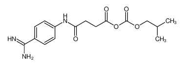 1027293-42-0 4-((4-carbamimidoylphenyl)amino)-4-oxobutanoic (isobutyl carbonic) anhydride