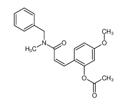 300767-59-3 2-[(Z)-2-(benzylmethylcarbamoyl)vinyl]-5-methoxyphenyl acetate