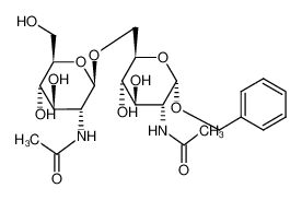 苄基 2-乙酰氨基-6-O-(2-乙酰氨基-2-脱氧-beta-D-吡喃葡萄糖基)-2-脱氧-alpha-D-吡喃葡萄糖苷