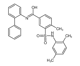 3-[(2,5-dimethylphenyl)sulfamoyl]-4-methyl-N-(2-phenylphenyl)benzamide 824981-55-7