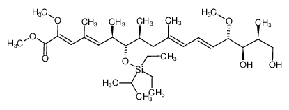 188938-33-2 methyl (4E,6R,7S,8S,10E,12E,14S,15R,16S)-7-((diethyl(isopropyl)silyl)oxy)-15,17-dihydroxy-2,14-dimethoxy-4,6,8,10,16-pentamethylheptadeca-2,4,10,12-tetraenoate