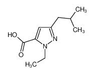 2-ethyl-5-(2-methylpropyl)pyrazole-3-carboxylic acid 1015845-75-6