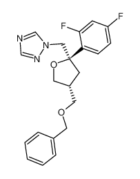 1-(((2R,4R)-4-((benzyloxy)methyl)-2-(2,4-difluorophenyl)tetrahydrofuran-2-yl)methyl)-1H-1,2,4-triazole 165115-83-3