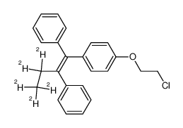 (3,3,4,4,4-2H5)-(Z)-1-(4-(2-chloroethoxy)phenyl)-1,2-diphenyl-1-butene 157738-49-3