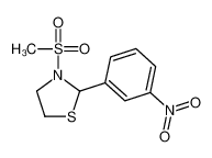 3-(Methylsulfonyl)-2-(3-nitrophenyl)-1,3-thiazolidine 537678-42-5