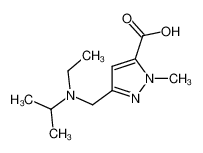 5-[[ethyl(propan-2-yl)amino]methyl]-2-methylpyrazole-3-carboxylic acid 1223748-32-0