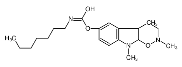 [(4aS,9aS)-2,4a,9-trimethyl-4,9a-dihydro-3H-oxazino[6,5-b]indol-6-yl] N-heptylcarbamate 147650-57-5