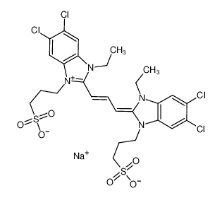 28272-54-0 structure, C27H29Cl4N4NaO6S2