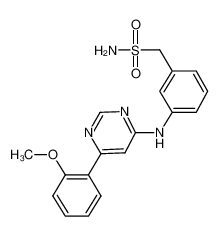 (3-(6-(2-Methoxyphenyl)pyrimidin-4-ylamino)phenyl)methanesulfonamide 1073485-20-7