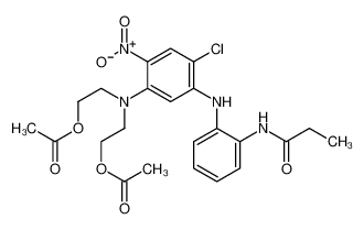 2-[N-(2-acetyloxyethyl)-4-[(2-chloro-4-nitrophenyl)diazenyl]-3-(propanoylamino)anilino]ethyl acetate 26850-12-4