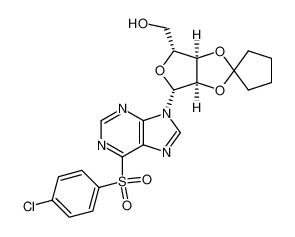 132089-83-9 6-(4-chlorophenylsulphonyl)-9-(2,3-O-cyclopentylidene-β-D-ribofuranosyl)-9H-purine