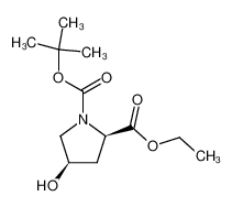 (2R,4R)-4-hydroxyproline-1,2-dicarboxylic acid 1-tert-butyl 2-ethyl ester 77450-00-1