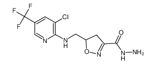 5-({[3-Chloro-5-(trifluoromethyl)-2-pyridinyl]amin o}methyl)-4,5-dihydro-3-isoxazolecarbohydrazide