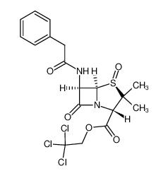 39879-59-9 2,2,2-trichloroethyl (1S,3S,5R,6R)-6-phenylacetamido-2,2-dimethylpenam-3-carboxylate, 1-oxide