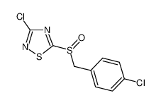 3-chloro-5-[(4-chlorophenyl)methylsulfinyl]-1,2,4-thiadiazole 486997-65-3